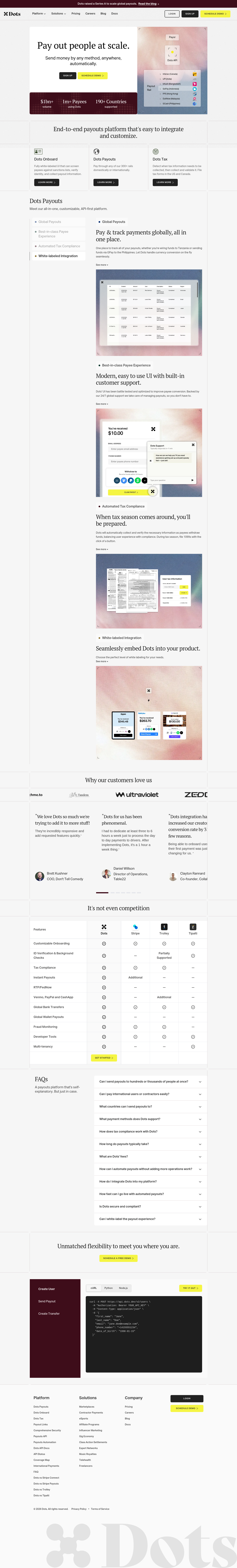 Desktop capture of Usedots
